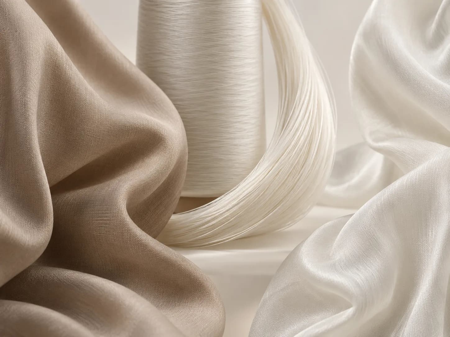 Material concept showing regenerated-cellulose yarn and fabric directions